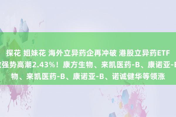 探花 姐妹花 海外立异药企再冲破 港股立异药ETF(159567)追踪指数强势高潮2.43%！康方生物、来凯医药-B、康诺亚-B、诺诚健华等领涨