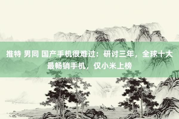 推特 男同 国产手机很难过：研讨三年，全球十大最畅销手机，仅小米上榜