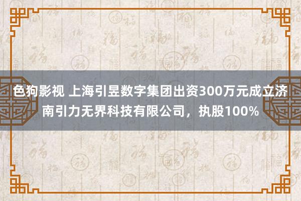 色狗影视 上海引昱数字集团出资300万元成立济南引力无界科技有限公司，执股100%