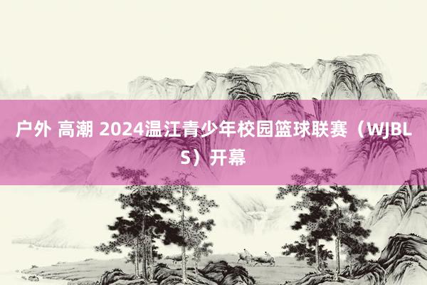 户外 高潮 2024温江青少年校园篮球联赛（WJBLS）开幕