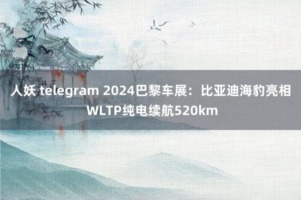 人妖 telegram 2024巴黎车展：比亚迪海豹亮相 WLTP纯电续航520km