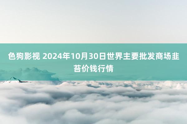 色狗影视 2024年10月30日世界主要批发商场韭苔价钱行情