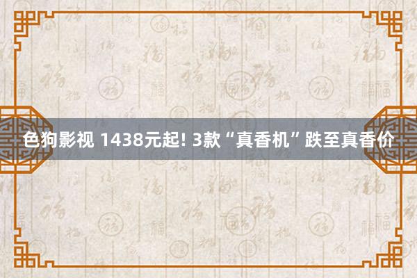 色狗影视 1438元起! 3款“真香机”跌至真香价