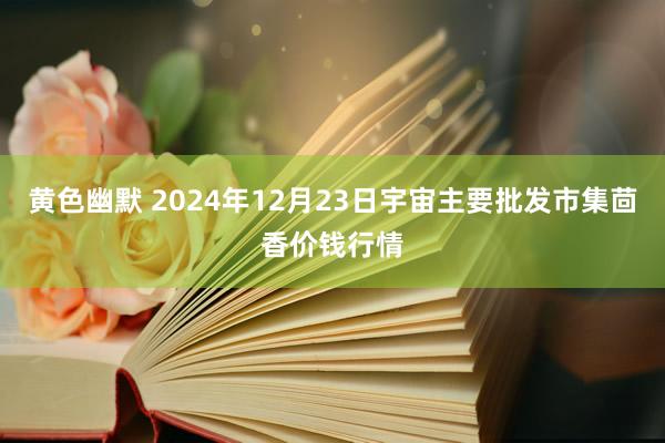 黄色幽默 2024年12月23日宇宙主要批发市集茴香价钱行情